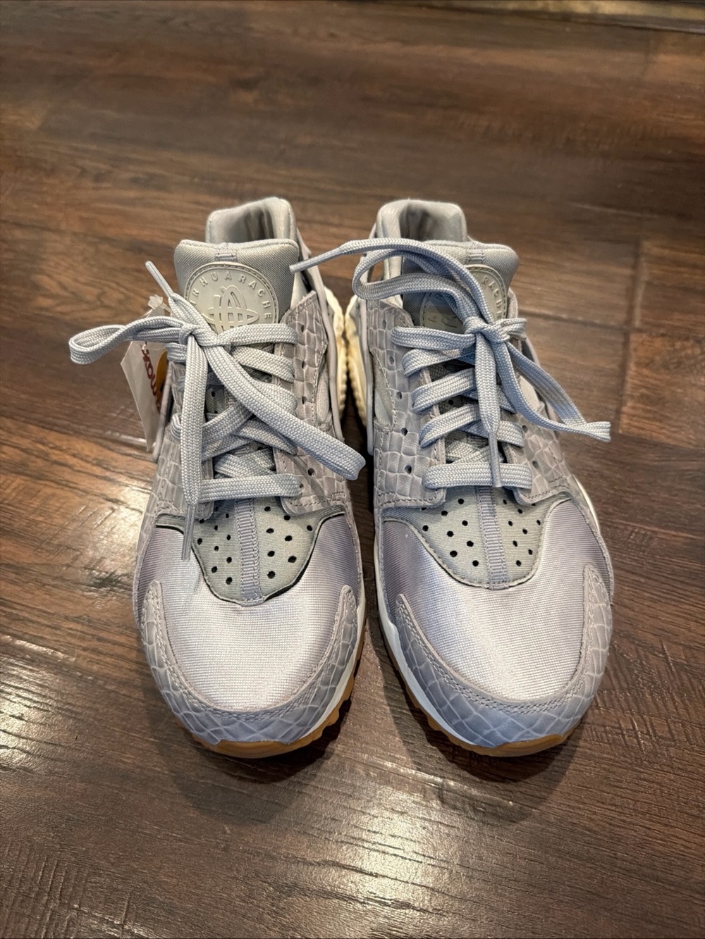 Nike Air Huarache Run Grey Silver White Trainers Size US 7 683818-012